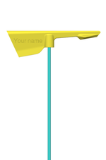 Yellow window custom name, sail number country, team.